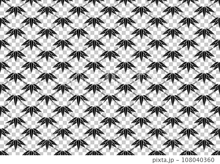 Monochrome Japanese pattern "bamboo" seamless in both vertical and horizontal directions Monochrome Japanese pattern "bamboo" seamless in both vertical and horizontal directions 108040360