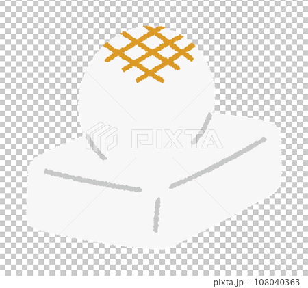 Handwritten vector illustration of mochi/food/carbohydrates Handwritten vector illustration of mochi/food/carbohydrates 108040363