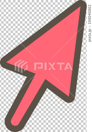 A simple illustration of a red arrow rising to the right A simple illustration of a red arrow rising to the right 108040802