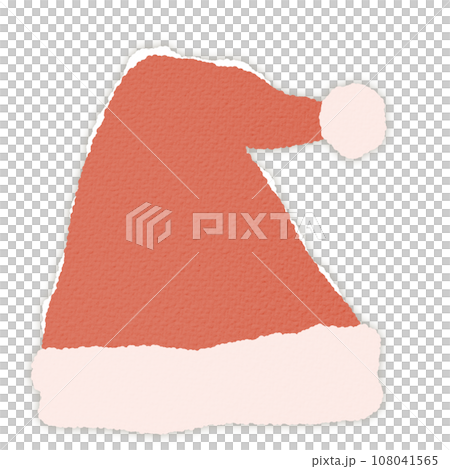 Santa hat christmas ornament notebook note edge tear page header background rip paper banner newspaper piece paper cut Santa hat christmas ornament notebook note edge tear page header background rip paper banner newspaper piece paper cut 108041565