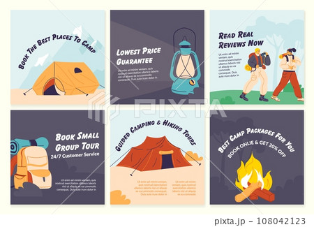 Network post collection with camp tour advertising Network post collection with camp tour advertising 108042123