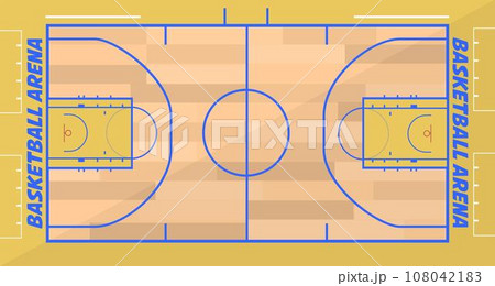 Basketball arena for basketball players vector 108042183