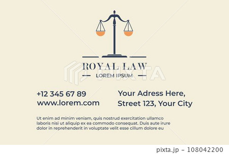 Legal services and advice, business card vector 108042200