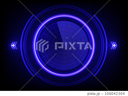 Futuristic scanner monitor technology display background 108042304