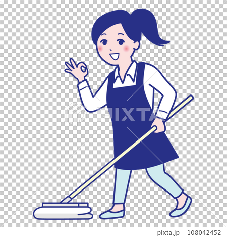 Housework service maid maid illustration 108042452