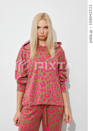 Upset, sad woman on white background Upset, sad woman on white background 108042511