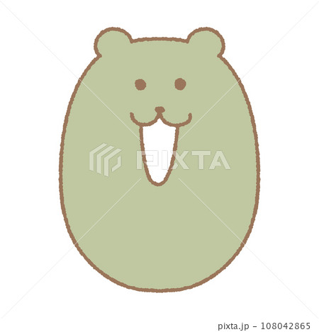 bunny fox bear Zoo Alphabet with cute Animal cartoon Doodle pastel color for kids education invitation card nursery poster 108042865