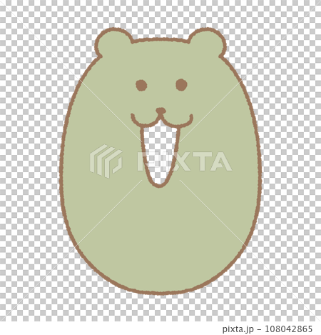 bunny fox bear Zoo Alphabet with cute Animal cartoon Doodle pastel color for kids education invitation card nursery poster 108042865