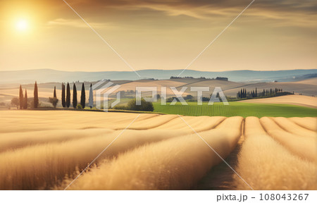 Scenic Toscana landscape 108043267