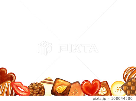 チョコレートの背景イラスト 108044380