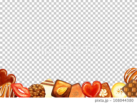 チョコレートの背景イラスト 108044380