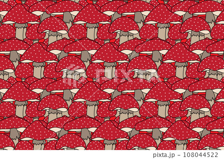 Illustration of red mushroom background. Illustration of red mushroom background. 108044522