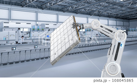 Automation battery manufacturing with electric car battery produced by robotic arms 108045865