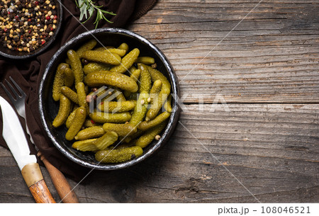 Pickles in a bowl 108046521