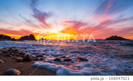 笹川流れ・夕景 108047021