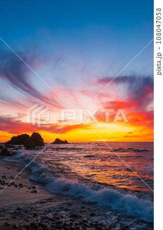 笹川流れ・夕景 108047058