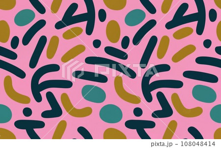 Pink abstract pattern background random design のイラスト素材 [108048414] - PIXTA