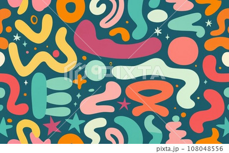 Abstract pattern background random design のイラスト素材 [108048556] - PIXTA