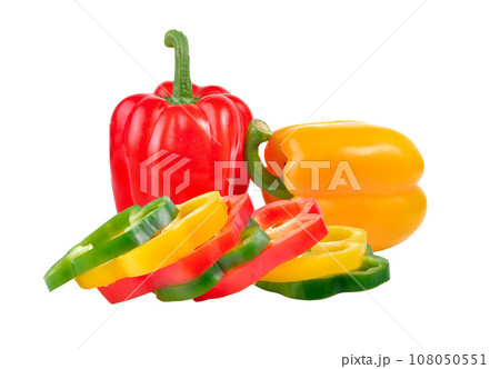 pepper on white backgound 108050551