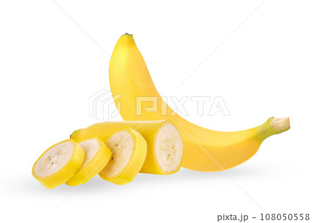 Banana isolated on white background Banana isolated on white background 108050558