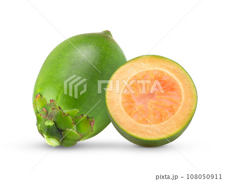 Fresh betel nut isolated on white background Fresh betel nut isolated on white background 108050911