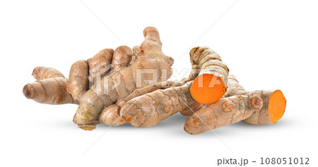 turmeric isolated on white background 108051012