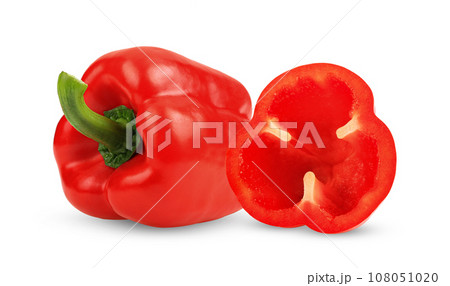 Red pepper isolated on white Red pepper isolated on white 108051020