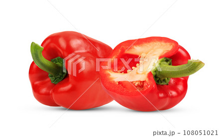 Red pepper isolated on white background Red pepper isolated on white background 108051021