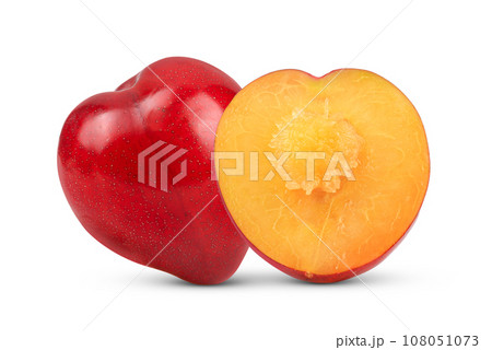 Plum isolated on white 108051073