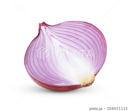 Red onion isolated on white 108051115