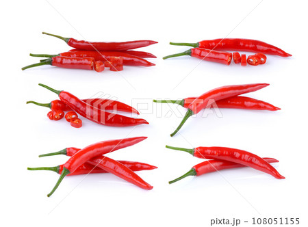 chili pepper on white 108051155