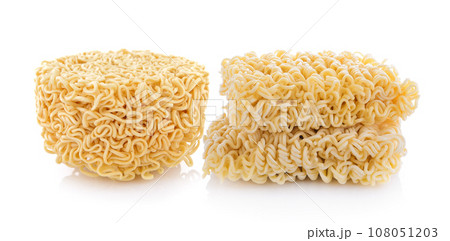 Instant noodles on white 108051203