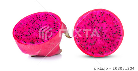 dragon fruit isolated on white background 108051204