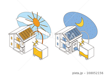 家庭用蓄電池のイメージ 家庭用蓄電池のイメージ 108052156