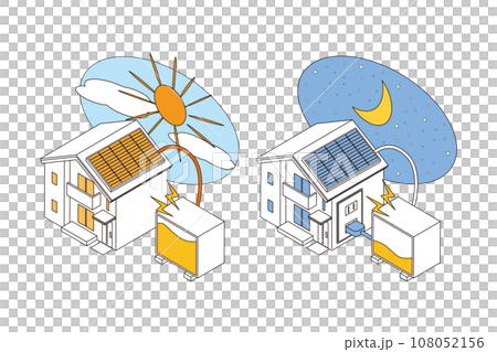 家庭用蓄電池のイメージ 家庭用蓄電池のイメージ 108052156