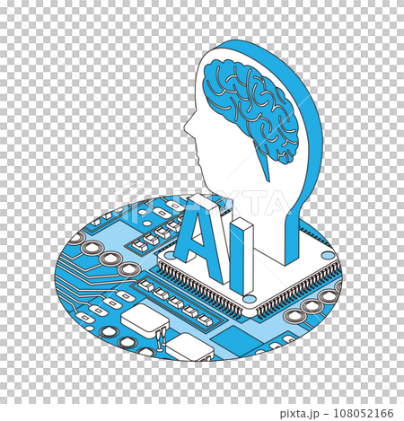 人工知能テクノジーのイメージイラスト 108052166