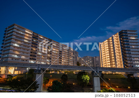 大阪モノレール彩都線夕景 108052513