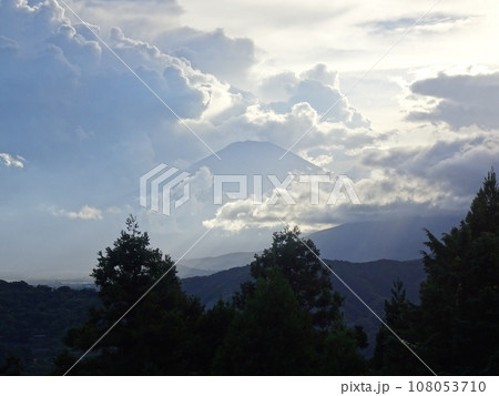 山北つぶらの公園から見る富士山(神奈川県足柄上郡山北町都夫良野) 2023年8月撮影 山北つぶらの公園から見る富士山(神奈川県足柄上郡山北町都夫良野) 2023年8月撮影 108053710