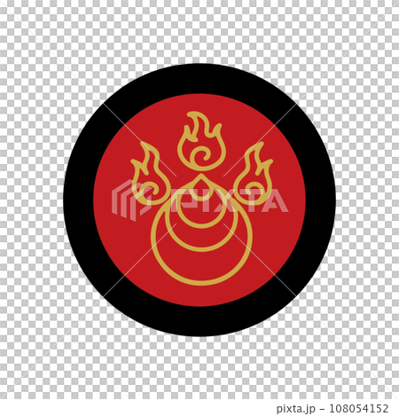 Orb auspicious pattern illustration 108054152