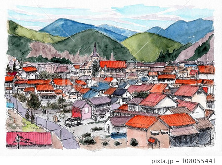 昭和レトロな町並み 108055441
