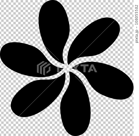 可愛いシンプルな花びらアイコン 108055582