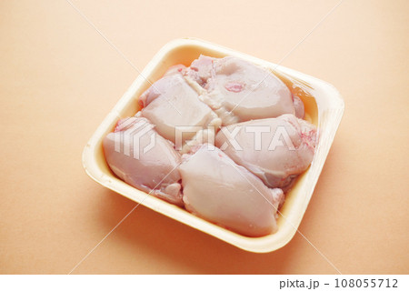 raw breast chicken meat in a plastic packet  108055712