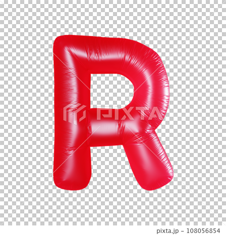 Letter R with red balloon. - Stock Illustration [108056854] - PIXTA