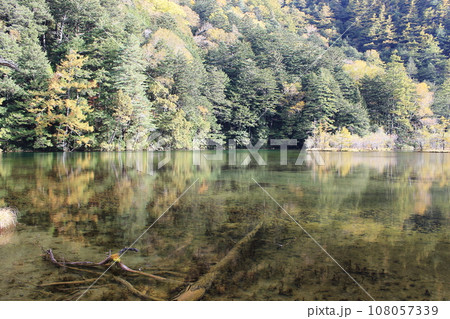明神池（一之池）～上高地の穂高神社奥宮の神域にある 108057339