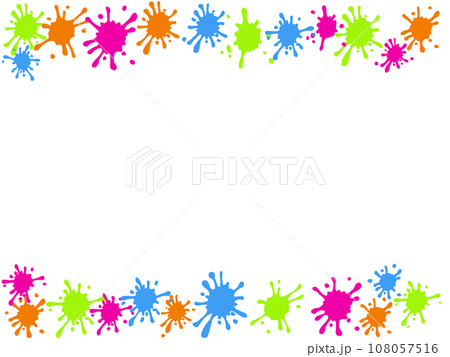 カラフルなインクのフレーム 108057516