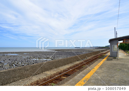 長崎県島原鉄道線、島原港駅から古部駅までの車窓風景(2022年9月) 108057849
