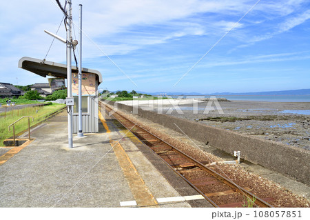 長崎県島原鉄道線、島原港駅から古部駅までの車窓風景(2022年9月) 長崎県島原鉄道線、島原港駅から古部駅までの車窓風景(2022年9月) 108057851