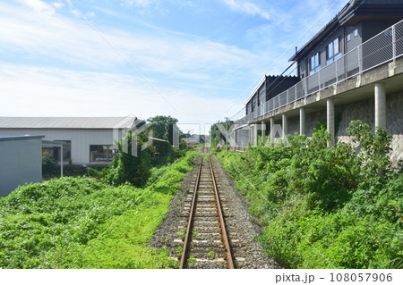 長崎県島原鉄道線、島原港駅から古部駅までの車窓風景(2022年9月) 長崎県島原鉄道線、島原港駅から古部駅までの車窓風景(2022年9月) 108057906