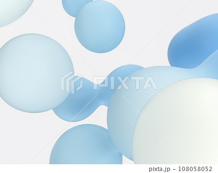 Abstract 3d art background. Colorful sphere floating liquid blobs, soap bubbles. Abstract 3d art background. Colorful sphere floating liquid blobs, soap bubbles. 108058052