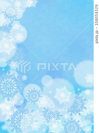 雪の結晶背景2023-12-1 108058329